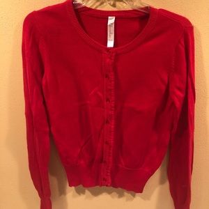 Girls red sweater